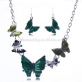 2015 nouveau design collier papillon chaud ensemble accessoire femme